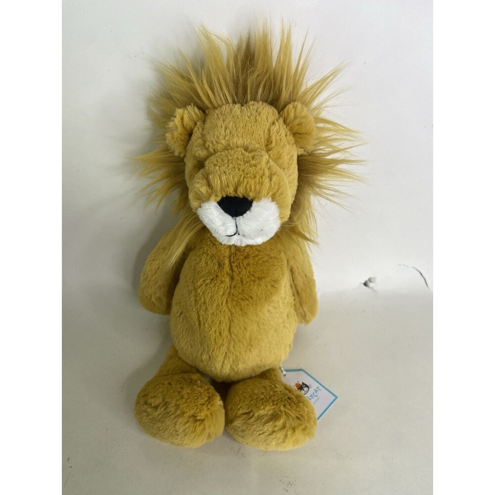Jellycat Bashful Lion Medium 12in Plush Stuffed Animal Toy BAS3LION Retired NEW
